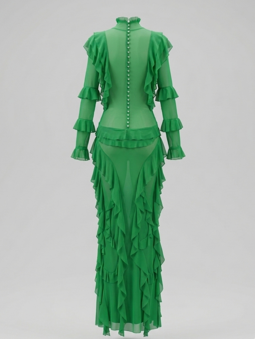 Ruffle Maxi Dress - Picture 11 of 12